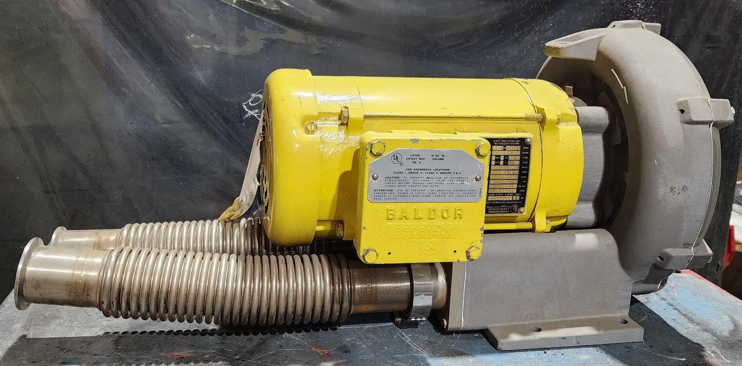 Rotron CP404FQ72JR Regenerative Blower with 1HP, 3PH 230/460V XP Motor